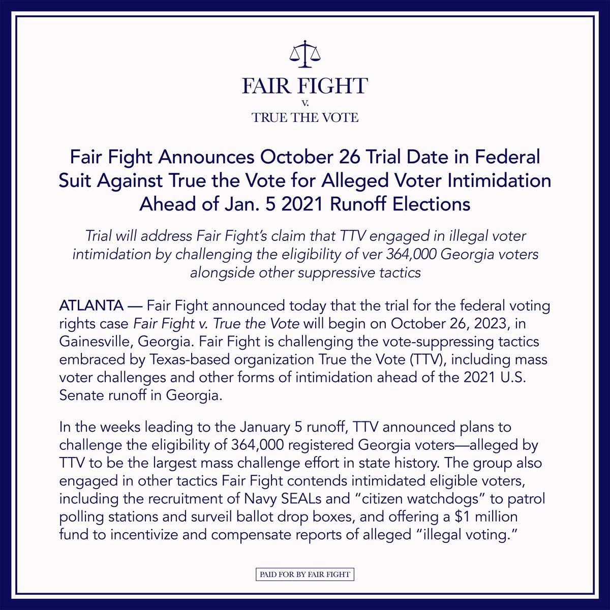 Fair Fight tweet media