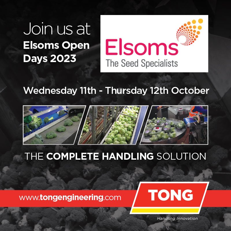 TongLtd's tweet photo. Another week, another event! ๐๐ผ
Weโre at @Elsomsseeds Open Days tomorrow & Thursday at their trial field in Spalding ๐ฅฆ๐ฅฌ๐ฅ
If youโre there, be sure to say hello to Team Tong in the marquee ๐๐ผ
More details here: https://t.co/Co4foBq3UT
#thecompletesolution #handlinginnovation https://t.co/sAIf7wuNW6