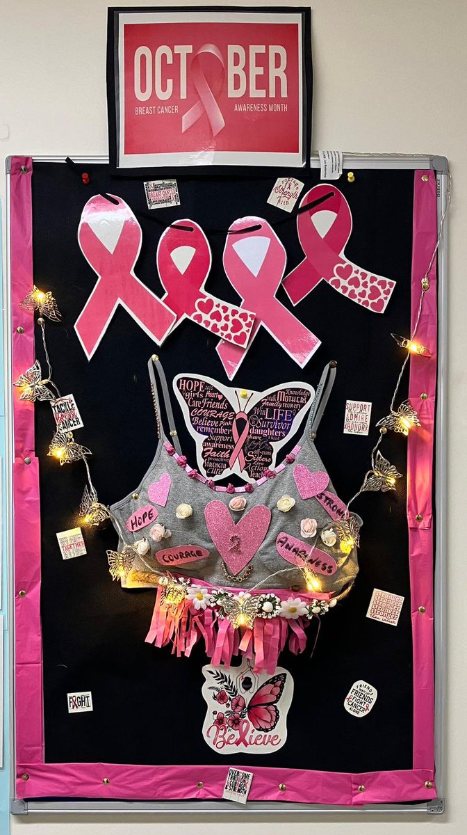 misstickle101's tweet photo. October is #BreastCancerAwarenessMonth &amp; the team at GGH have designed these boards to raise awareness. Love the design team, well done! #breastcancer #CancerAwareness #CoppaFeel #checkyourbreast @gallachez https://t.co/cHECuJyyDD