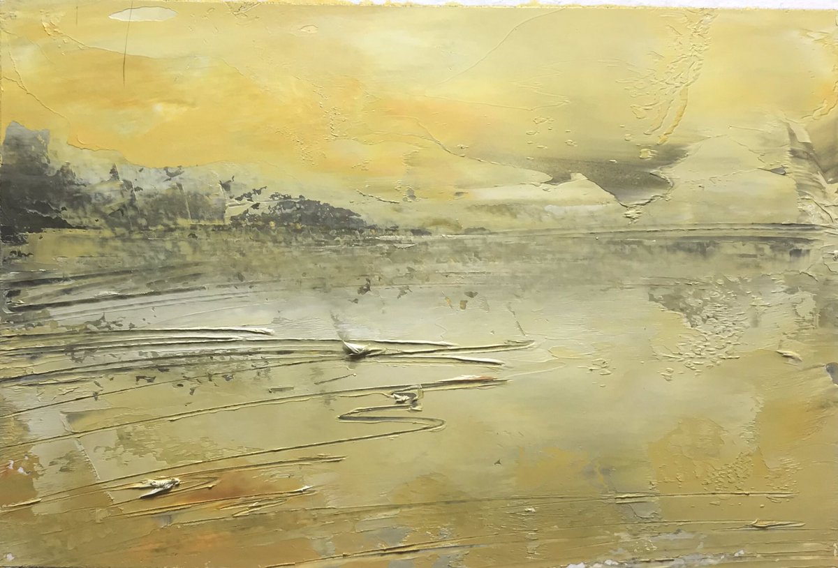 daiwillart's tweet photo. Langland Bay,  Gower, oil #gower #oil #welshcoast #welshbeaches #langlandbay https://t.co/gD9ivUGaA4