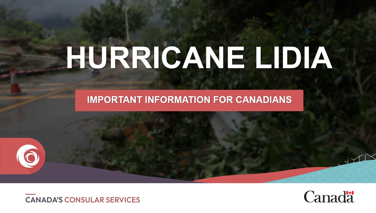 TravelGoC's tweet photo. Hurricane #Lidia is expected to affect #IslasMarias and make landfall on the west coast of #Mexico on October 10. Avoid non-essential travel to the affected areas and check our travel advice page regularly for updates: https://t.co/vwCskUOv1E https://t.co/kVxo14Oos1