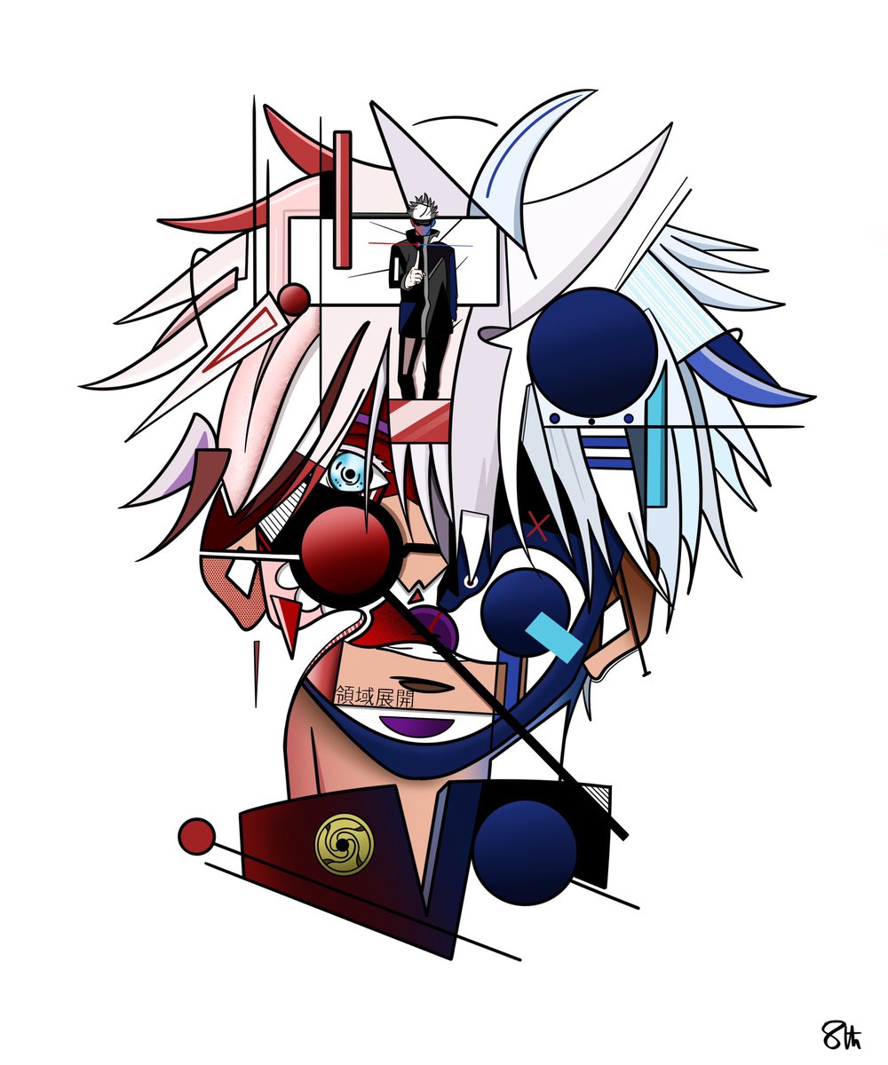 This Geo portrait of Gojo offered when this tweet reach 88 RT/ comments/likes 🔥👀