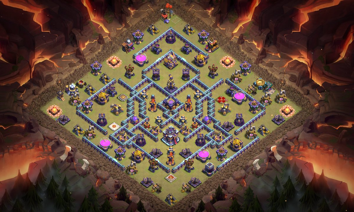 Here is one of the bases I built for @NJ_Flexx in stage 4 of the qualifier.
I'm happy that I could help with their defense.

Recommended cc: 2 sm 26 arch
link.clashofclans.com/en?action=Open…