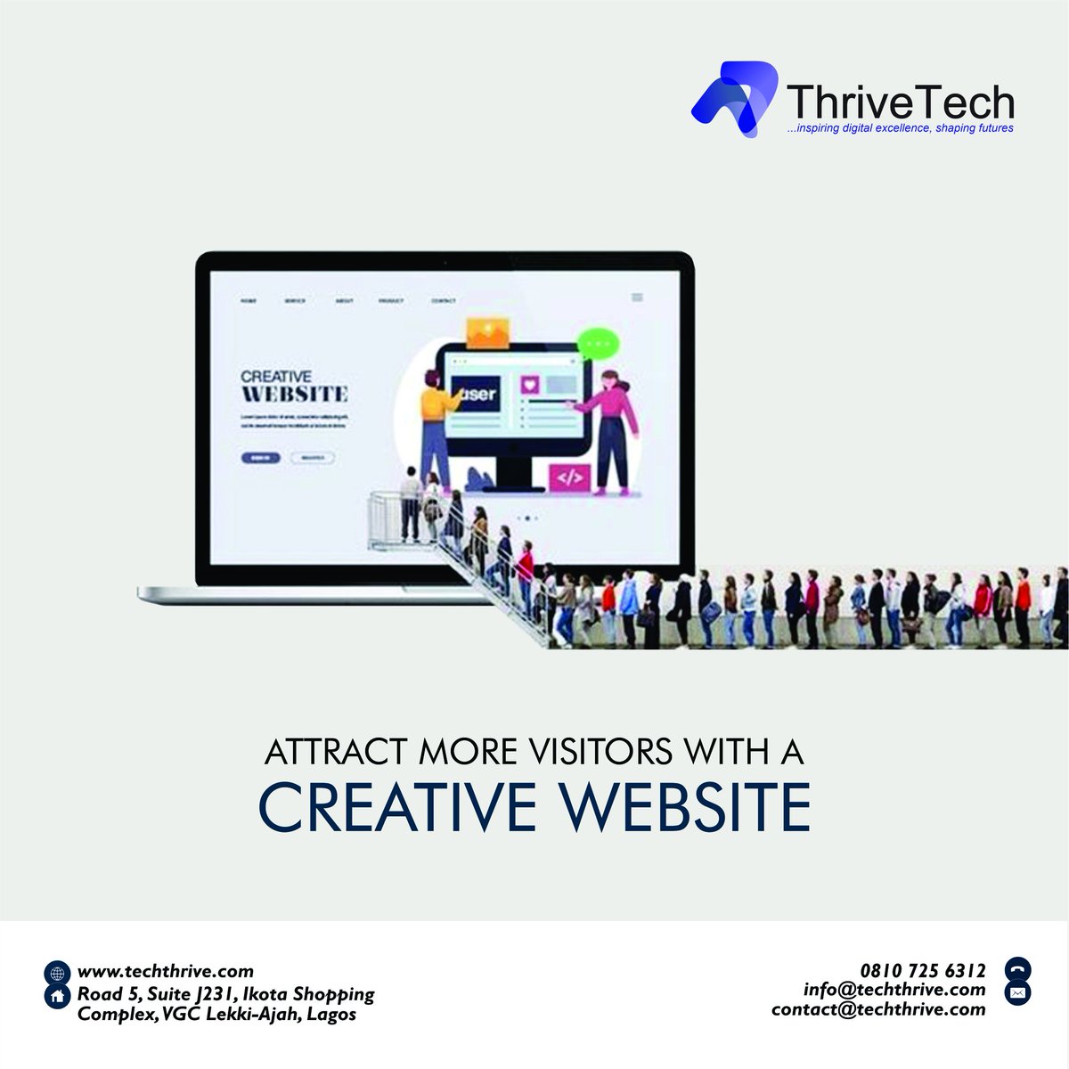 VeriaTech's tweet image. Do you desire a trustworthy identity online?  We will help you create a website that builds trust and attract more visitors just from the first look.

Sign up now👉🏾let’s thrive together 
#websitedesign #webdevelopment #thrivetech #GenZBaddie𓅛 #TinubuMustGo #businessbranding