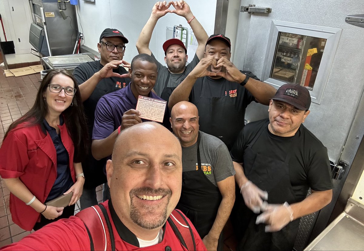 Terry Muir (@terrydmuir) on Twitter photo The <a href="/Chilis/">Chili's Grill & Bar</a> Stemmons kitchen is full of amazing tenure! We got to engage with 3 them who alone have 87 plus years with the brand!
Prep cook training MID with open prep book open and zone 1 timer knowledge on point! 🔥🔥<a href="/JanisRod13/">Janis Rodriguez</a> <a href="/train3rgirl/">Kimberly Harding</a> <a href="/twchilihead/">Tiffany Lemons</a> The <a href="/Chilis/">Chili's Grill & Bar</a> Stemmons kitchen is full of amazing tenure! We got to engage with 3 them who alone have 87 plus years with the brand!
Prep cook training MID with open prep book open and zone 1 timer knowledge on point! 🔥🔥<a href="/JanisRod13/">Janis Rodriguez</a> <a href="/train3rgirl/">Kimberly Harding</a> <a href="/twchilihead/">Tiffany Lemons</a>