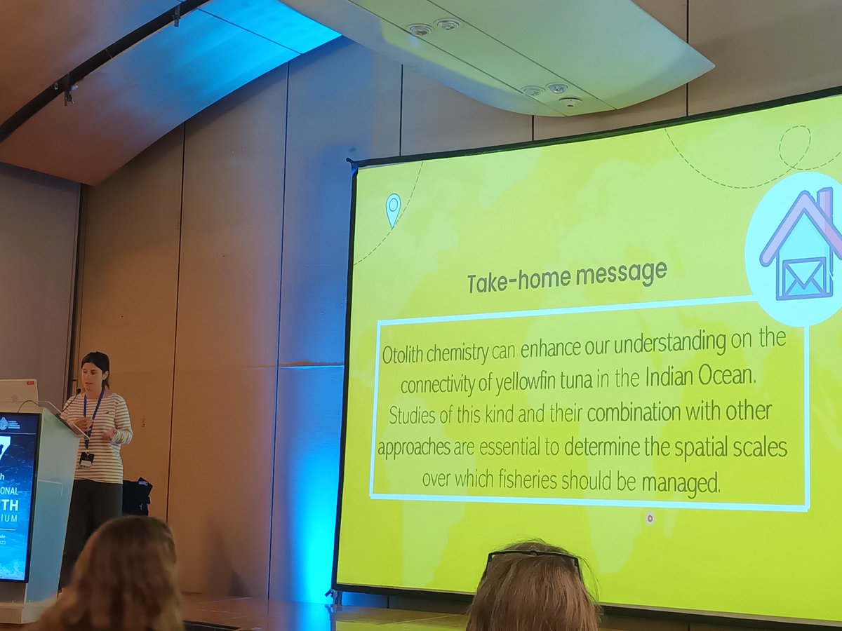 kerametsidis's tweet photo. Sooo.. as @iraide_aa made clear at the end of her talk, #multidisciplinary #combinational approaches are pivotal for stock id and #connectivity studies. #IOS2023 https://t.co/Mfrrrkh4hI