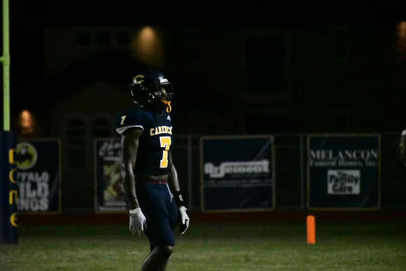 2024 EDGE/TE <a href="/Kcyprien88/">Kameron Cyprien</a> 6'3" 215
Stats through 6 games: 8 receptions 250 yds 5 TDs
25 Tackles, 7 TKL, 5.5 Sacks. 
2022 1st Team All District
