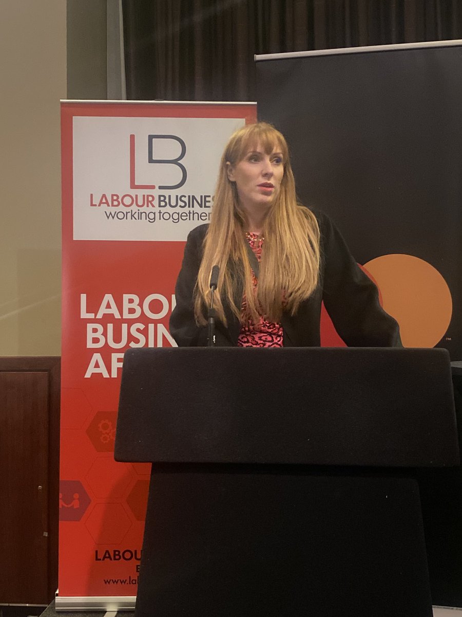“Sustainable economies need an active partnership between government, businesses and the workforce. Wise words from ⁦<a href="/AngelaRayner/">Angela Rayner</a>⁩ at #LabourBusiness Conference reception. #Lab23 #LabConference23