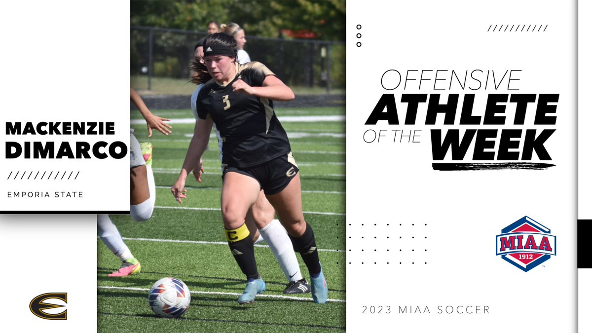 With her four goals over the weekend, Mackenzie Dimarco (<a href="/ESU_WoSoccer/">ESU Women's Soccer</a>) now holds the MIAA career goals record with 69 goals 👀👑

📰 bit.ly/46AdOqK
#BringYourAGame