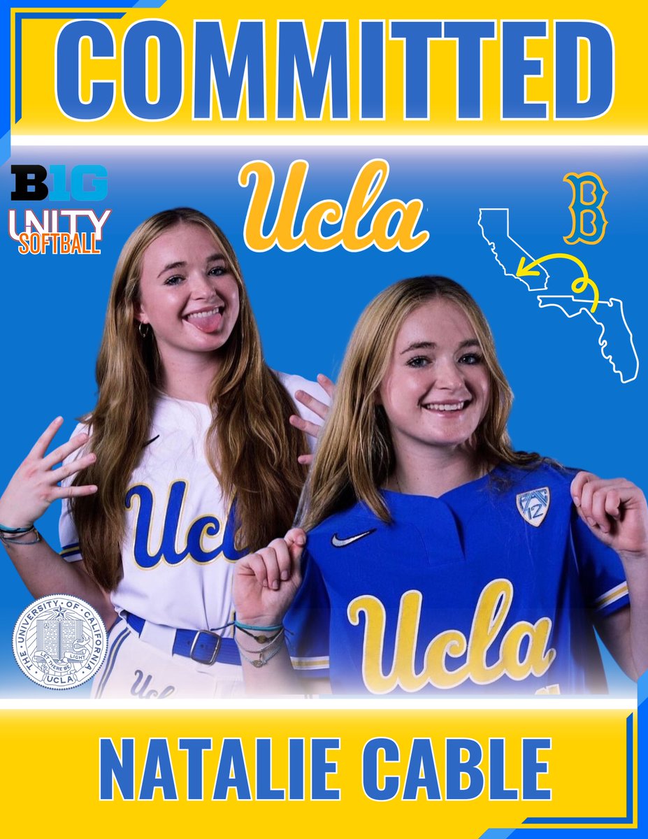 💥So excited to announce the latest commitment of our 2025 standouts - @Natalie77811340! A versatile LHP & Athlete that does IT on BOTH sides of the game! From East ↔️ West Coast! #4sUP @VAUnitySB @UCLASoftball @ExtraInningSB @LegacyLegendsS1 @EastonFastpitch @RawlingsSB 🐻
