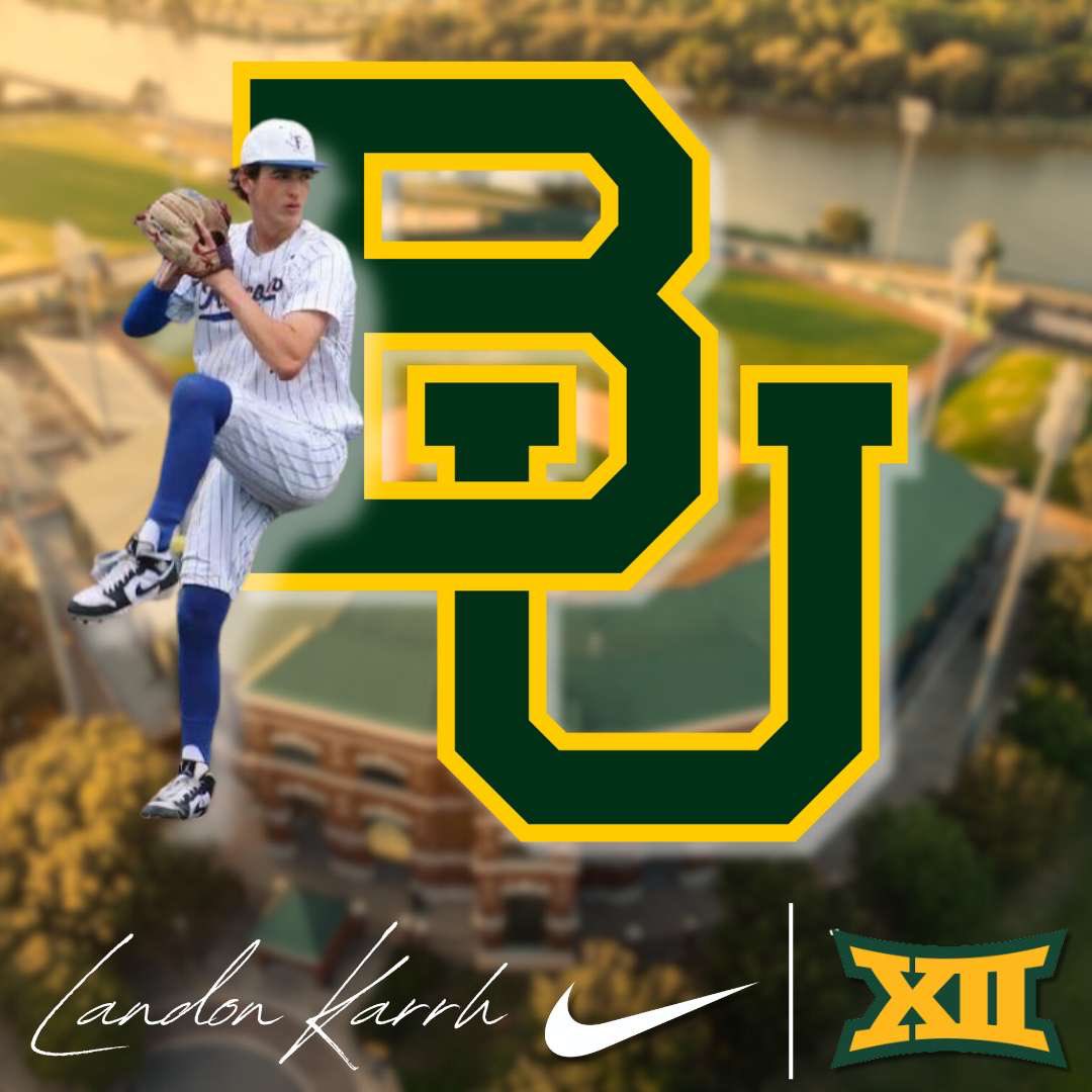 LandonKarrh (@landon_karrh) on Twitter photo I’m blessed to announce my commitment to Baylor University! I would like to thank God for putting me in the position to make this happen, my family for their support, and all of the coaches who have helped me achieve this dream! Sic’Em!!! <a href="/DulinsTX/">Dulins Dodgers (TX)</a> <a href="/DulinsDodgers/">Dulins Dodgers</a> <a href="/RaccoonBaseball/">Raccoon Baseball</a> I’m blessed to announce my commitment to Baylor University! I would like to thank God for putting me in the position to make this happen, my family for their support, and all of the coaches who have helped me achieve this dream! Sic’Em!!! <a href="/DulinsTX/">Dulins Dodgers (TX)</a> <a href="/DulinsDodgers/">Dulins Dodgers</a> <a href="/RaccoonBaseball/">Raccoon Baseball</a>