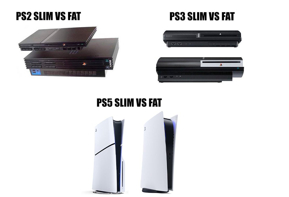 PlayStation 5 Slim comparada con PlayStation 5 en imágenes