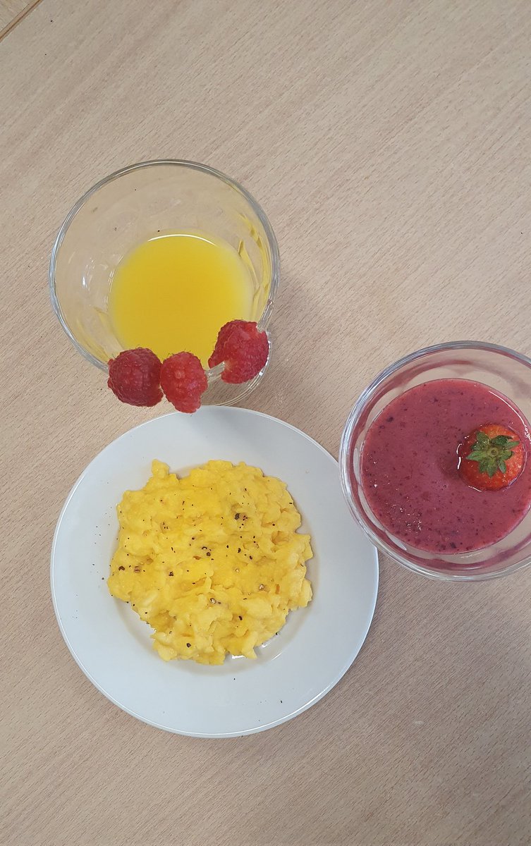 A tasty nutritious breakfast to start the day....as part of their @gaafutureleader nutrition module TYs made scrambled egg & bacon with toast and smoothies this morning. #lifeskills #nutrition #foodeducation #homeeconomics