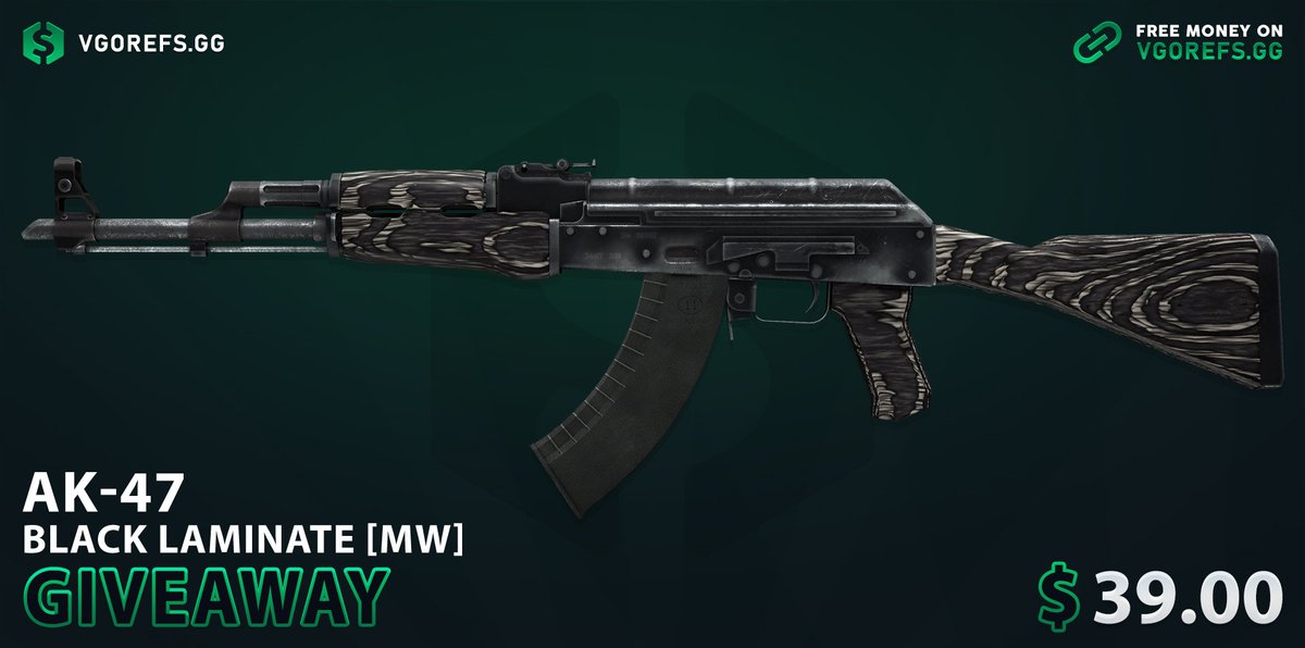 🔥 CS2 GIVEAWAY 🔥

🎁 AK-47 | Black Laminate ($39)

➡️ TO ENTER:

✅ Follow me &amp; <a href="/VGORefsgg/">VGORefs.gg</a>
✅ Retweet

⏰ Giveaway ends in 72 hours!

#CS2 #C2Giveaway #CS2Giveaways