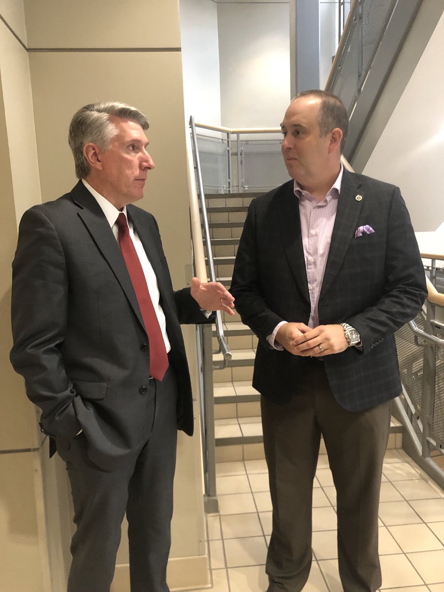 UCMGovRelations's tweet photo. Pleasure to host Missouri Division of Finance ⁦@UCentralMO⁩ ⁦@Harmon_College⁩. ⁦@UCMPresident⁩ met with Commisioner Mick Campbell. ⁦@UCM_Alum⁩ Micky Hull serves as KC District Supervisor. ⁦@mobankers⁩ https://t.co/nYjrnfKIDL