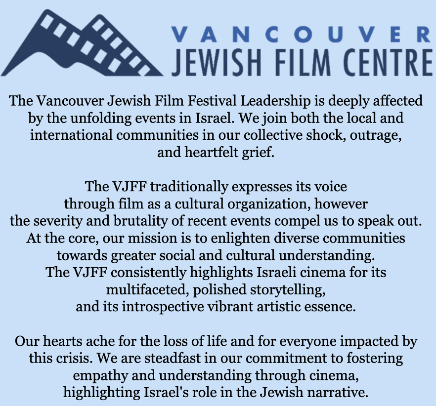 Vancouver Jewish Film Centre Van Jewish Film Fest tweet media