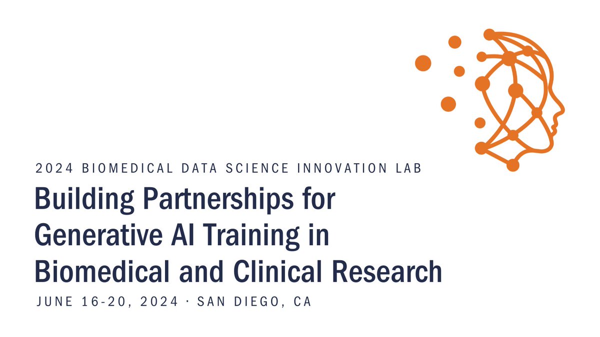 Get excited! The 2024 Biomedical Data Science Innovation Lab: Building Partnerships for Generative AI Training in Biomedical and Clinical Research is set for June 16-20, 2024 at <a href="/BahiaHotelSD/">Bahia Resort Hotel</a>! 🎉 Applications will open soon... stay tuned! #BDSIL2024