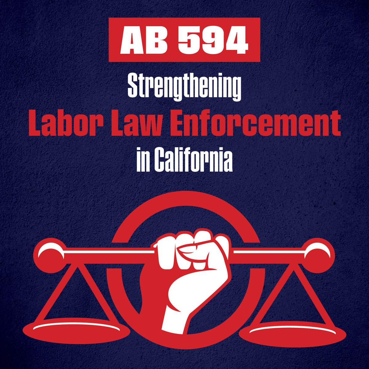 📢 Great news for CA workers! #AB594 is now law, giving more power to local authorities to enforce labor laws. With an extra $18 million budget boost, this means justice for workers and corporate accountability. Thanks to @BMaienschein for championing this bill! 🎉💪⚖️