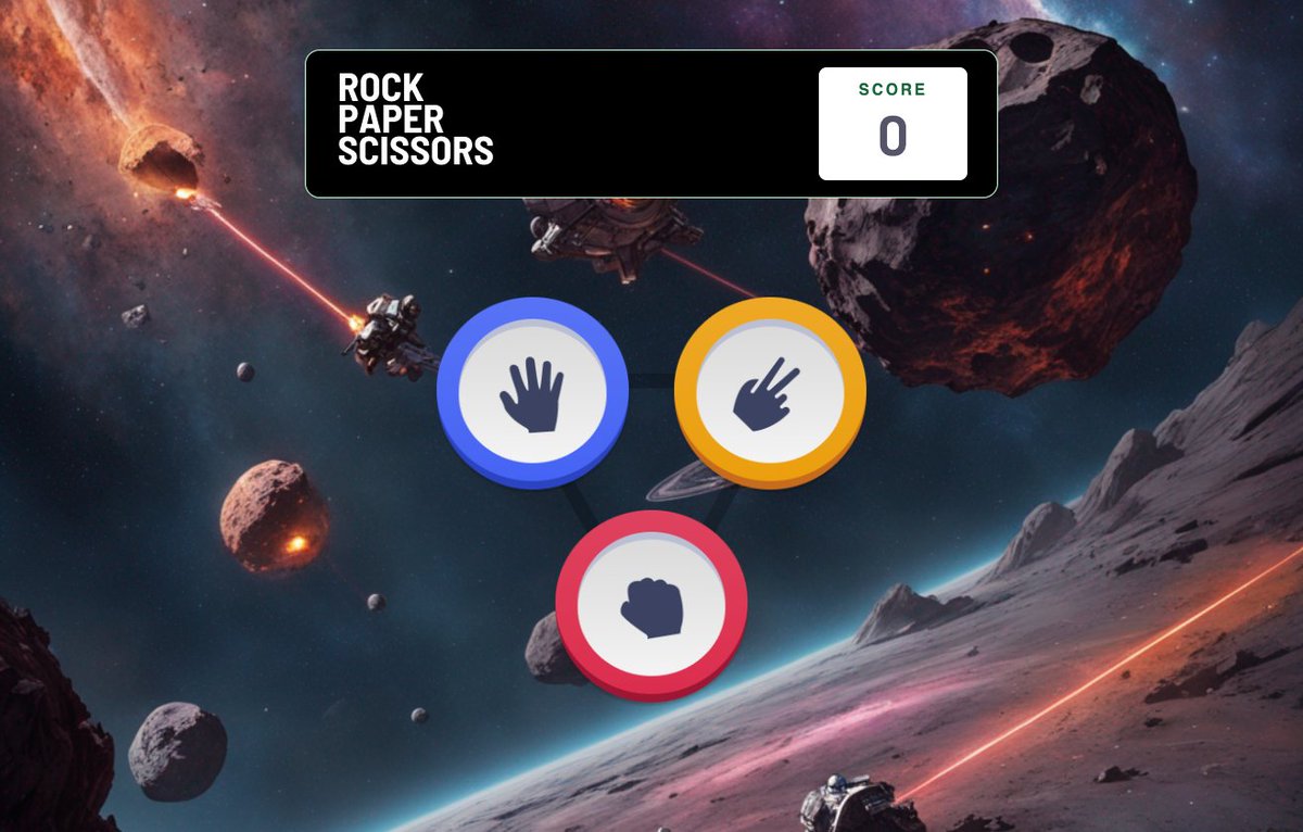 meDeepalilodhi's tweet image. 🚀 Day 10 of #30Days30JSProjects: Just coded a classic Rock-Paper-Scissors game! 🪨📄✂️
Check out my project: […sor-j0efj6b8a-deepali-1508.vercel.app] 🌐
GitHub Repo: [github.com/Deepali-1508/J…] 📦
JavaScript skills are getting sharper every day! 🤘#js6  #CodingChallenge #WebDev #LearningJourney