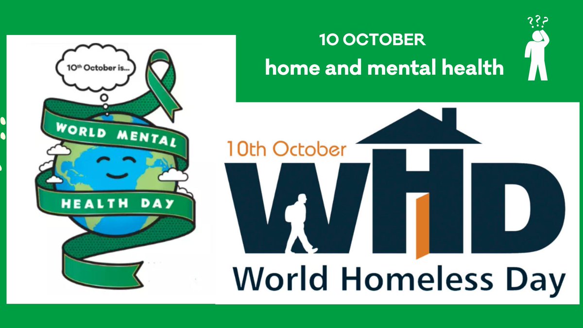 Such a coincidence ... Home 🏠and mental health 💚are deeply connected. This is where our roots are. Thinking today about #refugees whose roots are broken. And often there is nowhere to grow new ones. #WorldMentalHealthDay #WorldHomelessDay #refugees