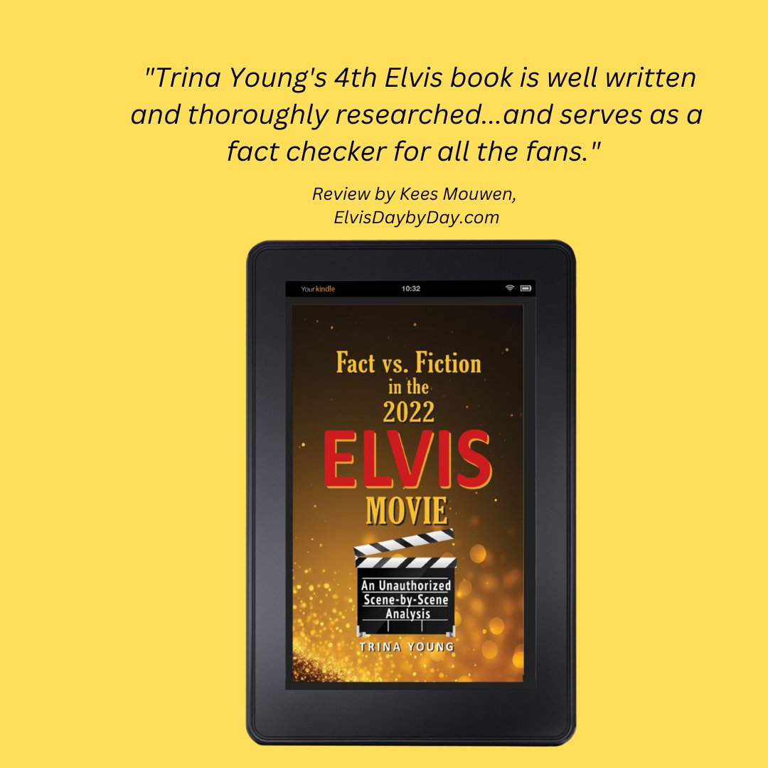 Elvis_News's tweet photo. Thanks to @ElvisDaybyDay for this review of my latest book, Fact vs. Fiction in the 2022 ELVIS movie!
Paperback or Kindle format -
Read a free excerpt at https://t.co/GRmdK7SdUG
#ElvisPresley #ElvisHistory #AustinButler #ElvisBooks #KindleDeals #ElvisMovie2022 #ElvisMovie https://t.co/oUDbkNIOhp