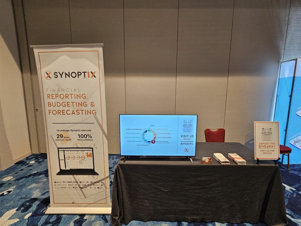 SynoptixReports's tweet image. Join us at VISUAL Focus this week in Orlando! Stop by and say hello to our fabulous Robby Hilder at Booth #8. You'll even get a chance to win a pair of AirPods Pro.
#VISUALFocus2023 #VISUALERP #FPAndA #FinancialReporting #Planning #Budgeting #Forecasting