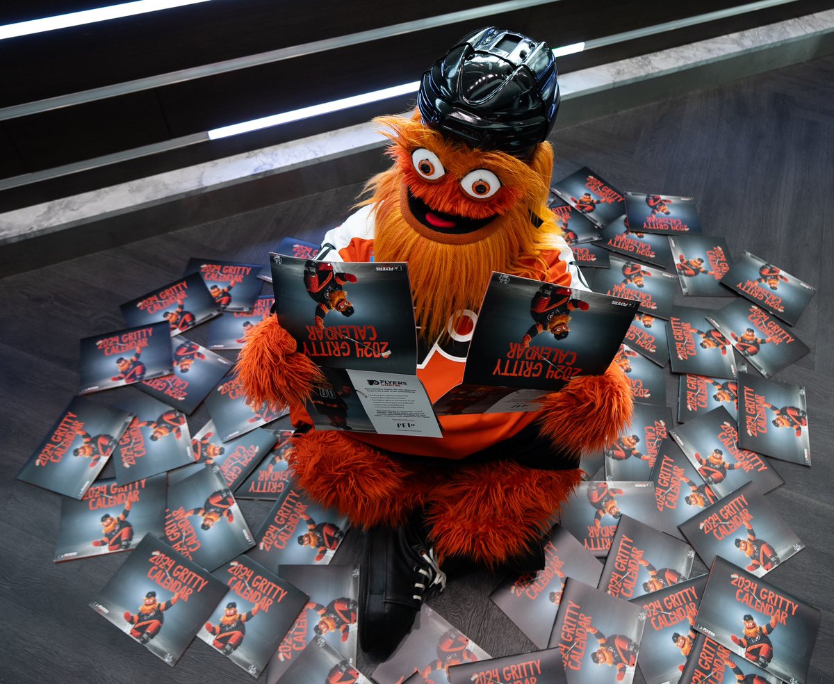 GrittyNHL's tweet photo. greased up fire fighters been real quiet since i got into the calendar game https://t.co/Q9w6sYe8KT