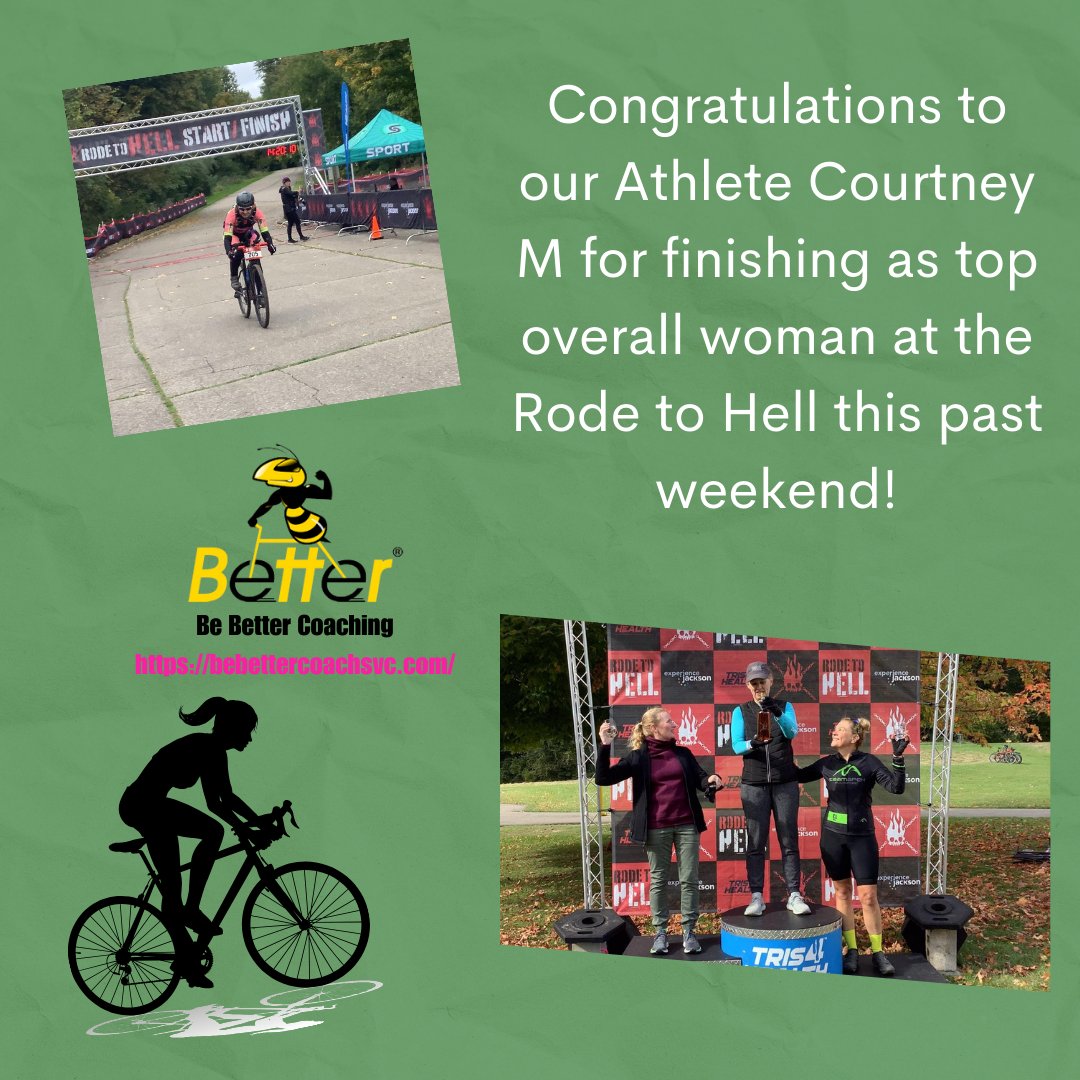 Please join us in congratulating our athlete Courtney M. for finishing as the top overall woman at the rode to hell this past weekend!
#BeBetterCoaching
#athletes #fitness #strongwomen #shero #sheisstrong #sheisfierce #shecandoit #shewhodares  #bikelife #QOM #lauf #gravelgrind