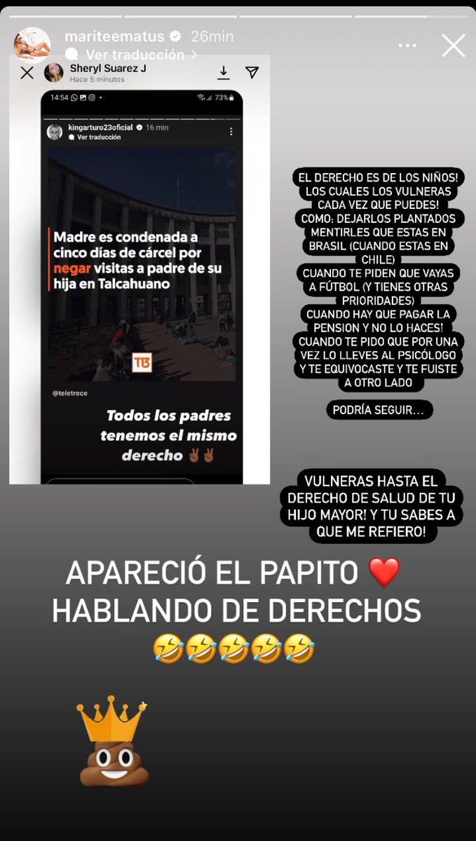 mjpenamartinez's tweet photo. Arturo Vidal: papito corazón. 

👑💩 

(Cómo cresta le miente a sus hijos diciendo que no está en el país 😭) https://t.co/WbMUYrTQuJ