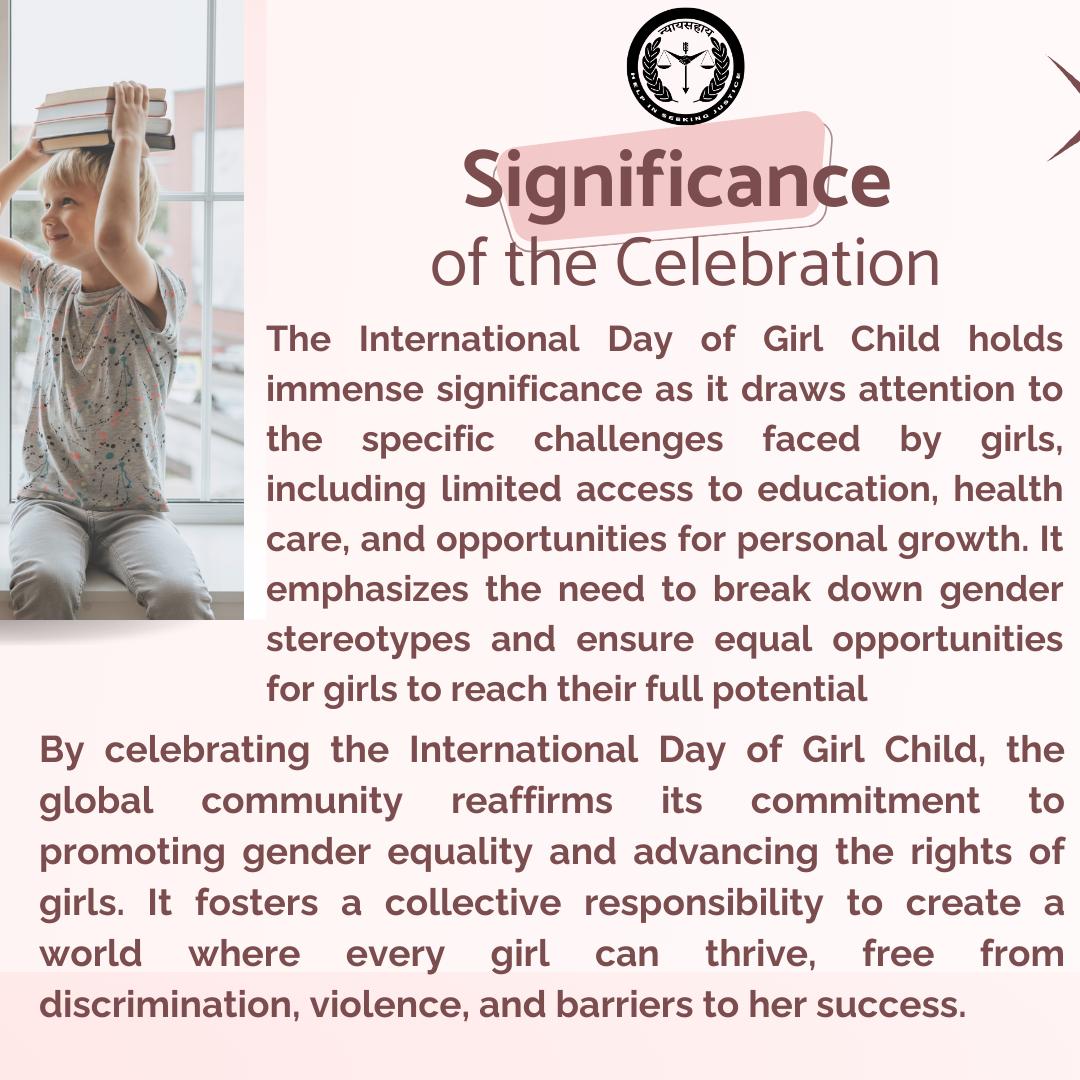 nyaysahay's tweet photo. This day, established by the United Nations, serves as a powerful reminder of the importance of girls' rights and the unique challenges they face across the world.
The theme of this year's International Day of the Girl Child is a call to action: "Invest in Girls' Rights" https://t.co/fQnrnBDwIK