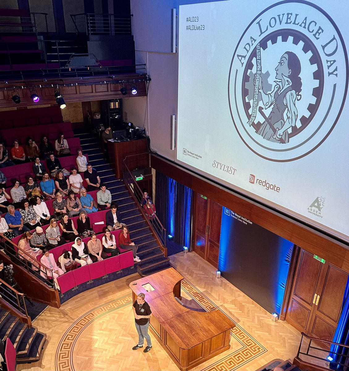 Kath_Math's tweet photo. Delighted to see my amazing colleague Rosie introduce Ada Lovelace Day #ALDlive23 @Ri_Science https://t.co/SLG28o9odF