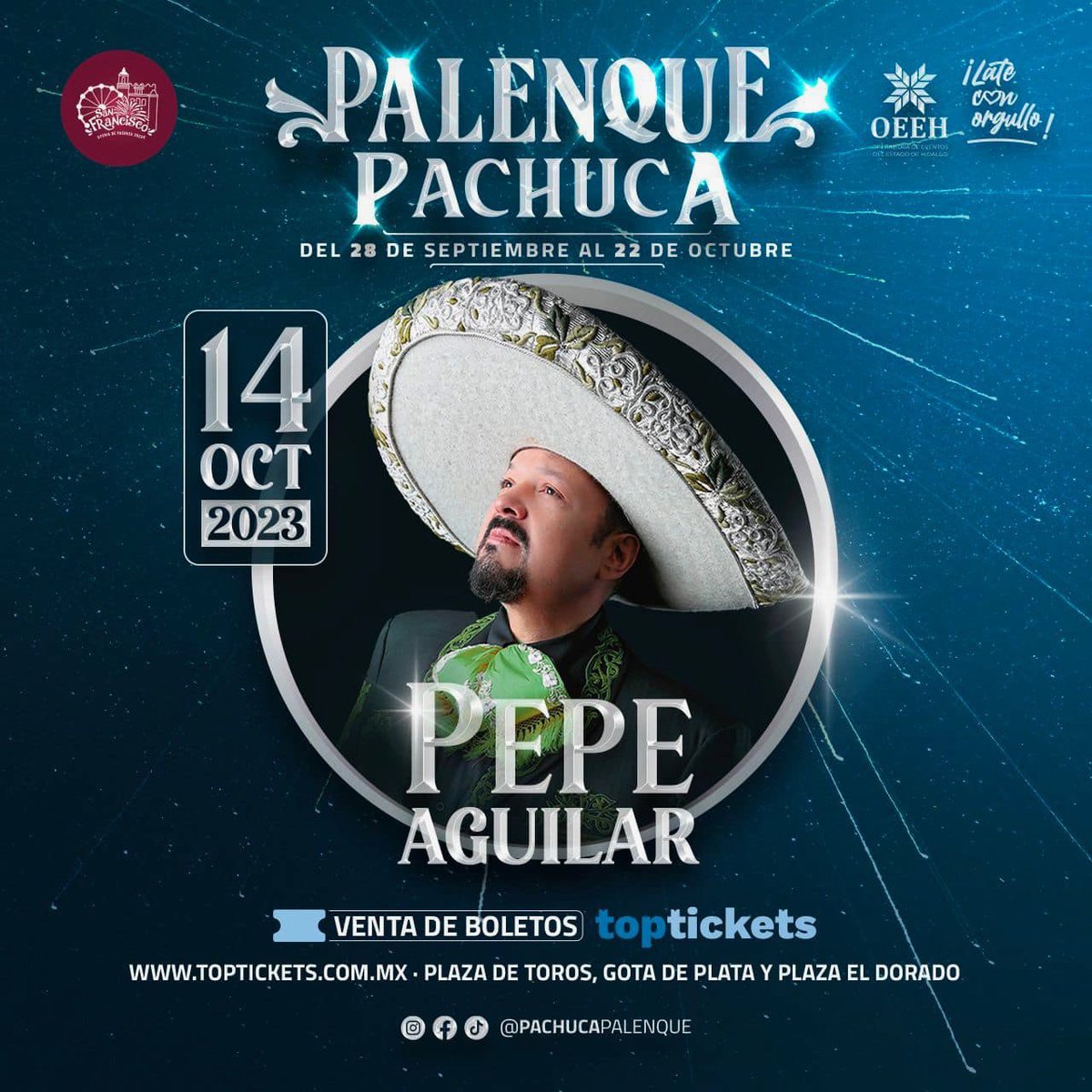 El mejor plan en Pachuca este fin de semana es a lado de <a href="/PepeAguilar/">Pepe Aguilar</a> con su inigualable espectáculo en el palenque 🙌🏻 

#SomosParte1 #TalentoParte1 #Parte1RP #Entrevista #Prensa #RelacionesPublicas 

#DinastiaAguilar #LosAguilar #PepeAguilar