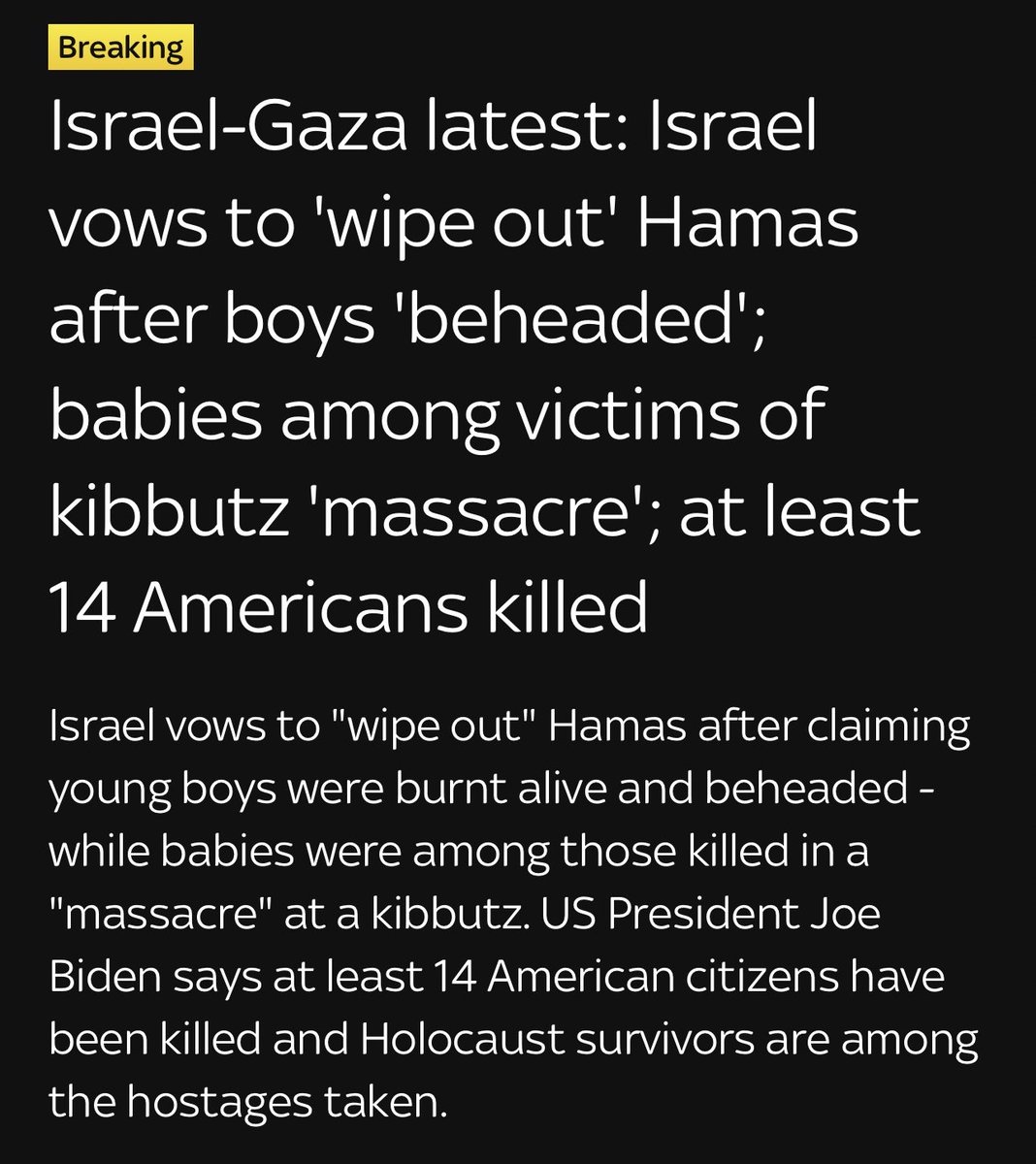 Anyone who is supporting Palestine is condoning this.The beheading of BABIES. DONT come and tell me “its only the terrorists”, bullshit. They, as a people, allowed Hammas to exist. Sick, twisted evil men who subjagate women and now babies #HamasMassacre #IStandWithIsrael #Israel