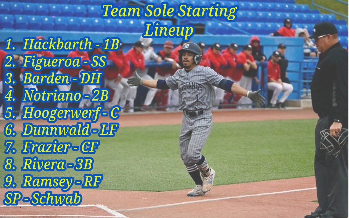 MMU_baseball's tweet photo. Starting Lineups for Game 1 of our Fall World Series https://t.co/u0GC3DIoiU