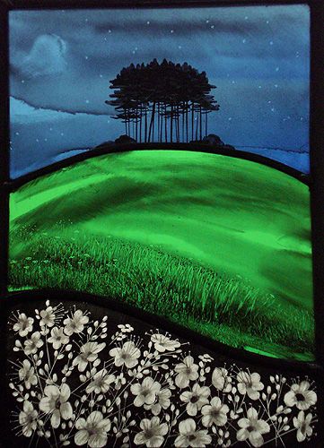 Annie Rie, contemporary stained glass artist inspired by the UK countryside #WomensArt