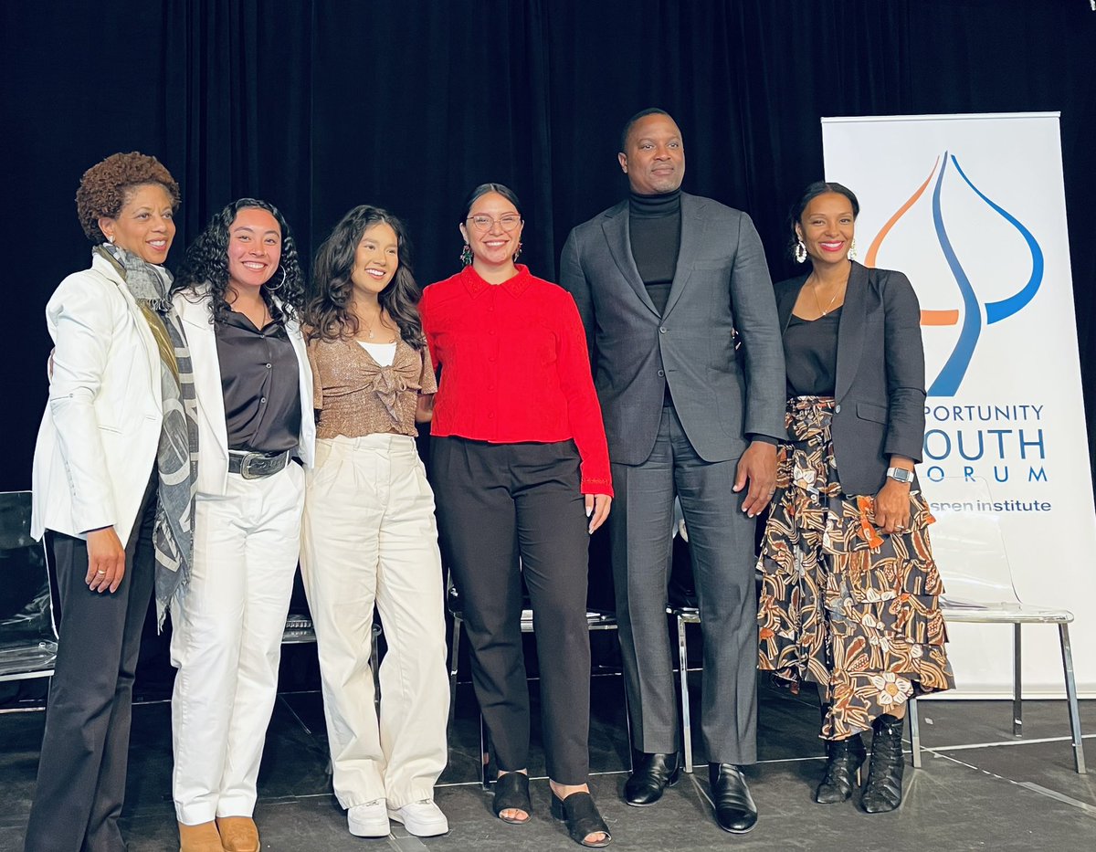 AspenFCS's tweet image. Happening Today: #OYF Convening Day#2

Opening Plenary: Our Time is
Now, Our Democracy Is Now, Our Future is Now with keynote speaker Michael McAfee @mikemcafee06 invited us to consider the critical issue of our day: the ideals of our democracy &amp;amp; the role that we all play in it.