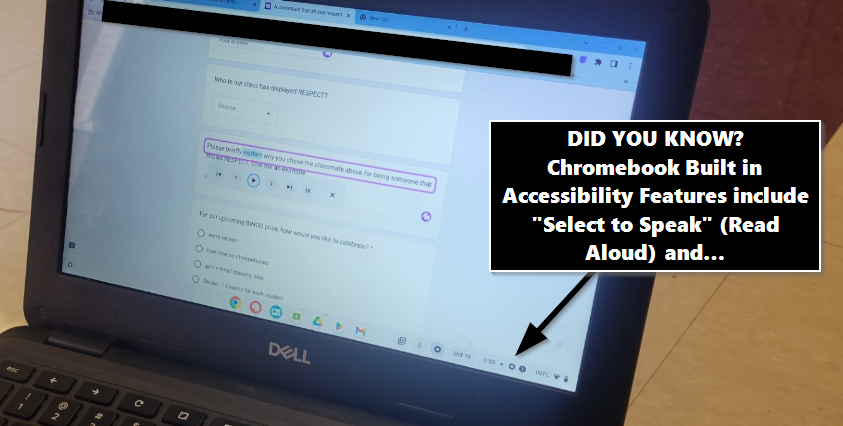 When you get to turn on "Select to Speak" for a student who could really use the READ ALOUD support 💜. Check out a full tutorial on the Chromebook Profile: tinyurl.com/chromebookprof… #NISDIT 

<a href="/shannon_sprowls/">Shannon</a>