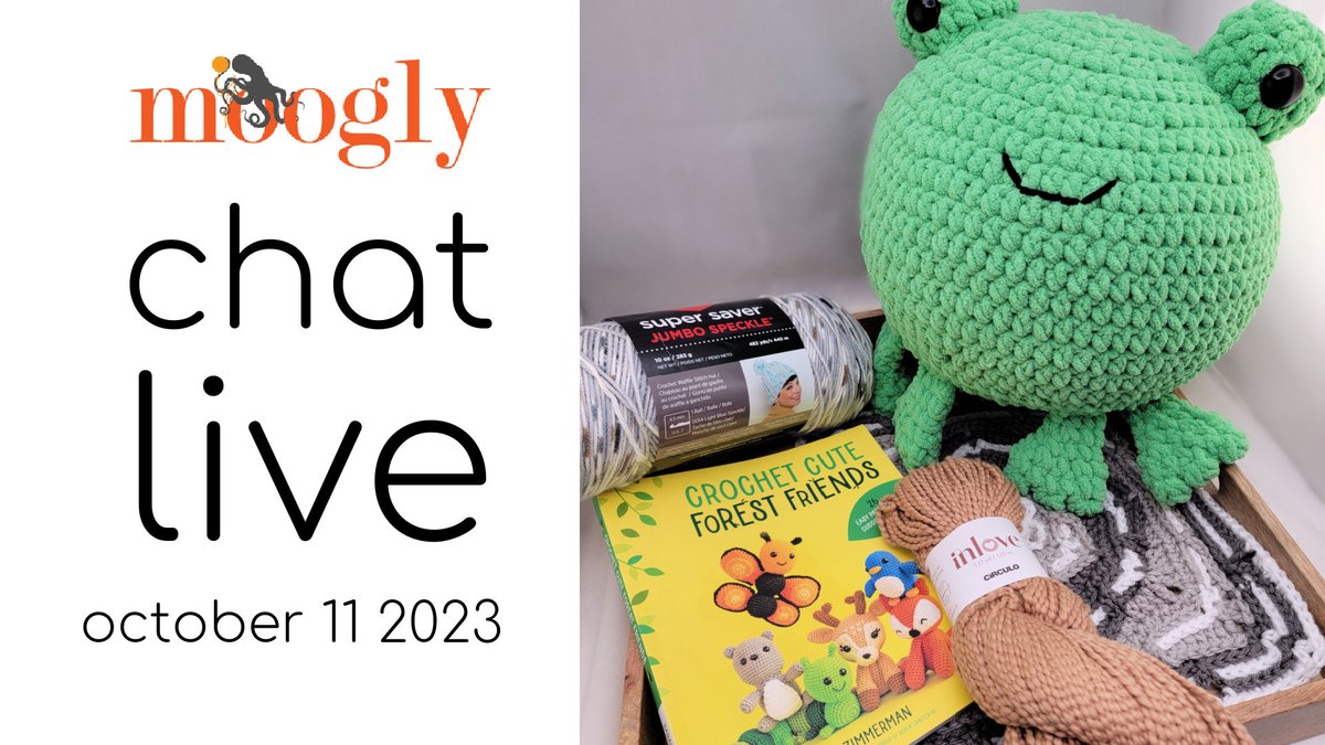 mooglyblog's tweet photo. It's officially spooky season! Wondering what's new so far this month on Moogly and on JOANN? You'll find all that and more in this Moogly Crochet and Chat Live! See you there! ♥ #mooglyblog #mooglylive #yarnspo https://t.co/bpK2HsTWbd https://t.co/ylY52bk6D2