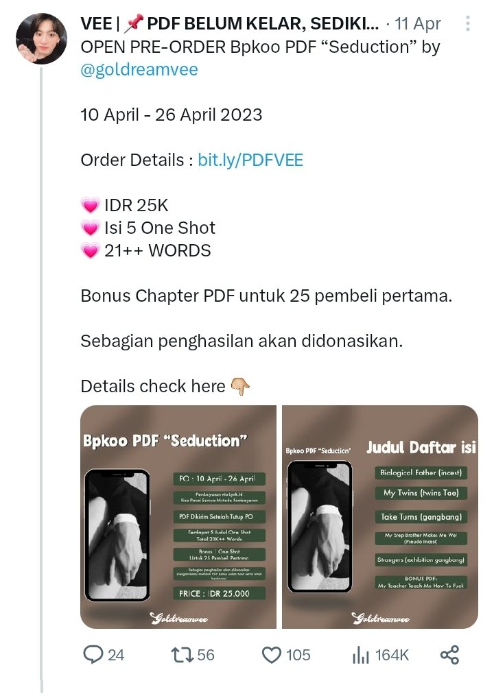 nyksj_'s tweet photo. 🚨🚨🚨

NAH KAK VEE MAU REFUND SEMUANYA YAA, BUAT YANG MERASA PAS BULAN  
A P R I L  KEMARIN ORDER PDF KAK VEE NANTI KAK VEE DM KATANYA. PDF NYA YANG INI YAAA TEMEN-TEMEN.
KALO ADA YANG AKUNNYA KENA SUS BILANG KE KAK VEE YA, JANGAN SAMA AK SOALNYA AK HANYALAH CINDERELLA.

🚨🚨🚨 https://t.co/WokR1u4f6Y