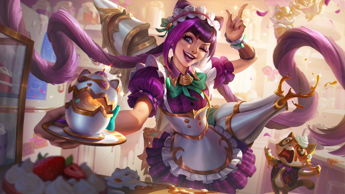 ilovemysupp's tweet photo. Splash Arts de los próximos aspectos:
• Jinx Monerías de Café
• Lulu Monerías de Café
• Poppy Monerías de Café
• Rumble Monerías de Café

#LeagueOfLegends https://t.co/sDIhUsGZZr