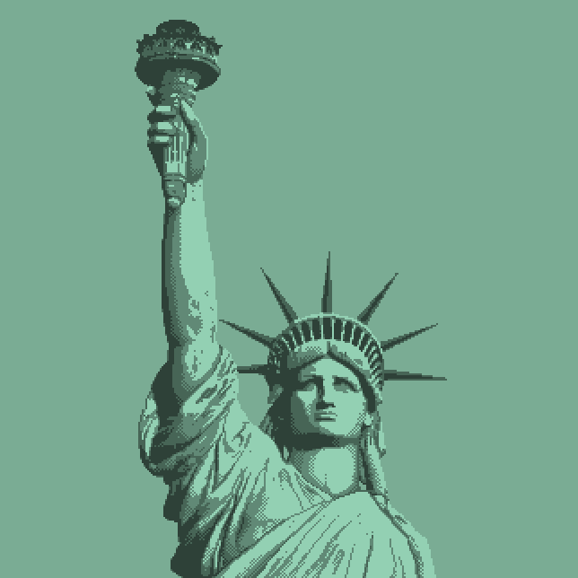 TheSpecialKarl's tweet image. Statue of liberty 🗽 #pixelart.

Palette : "my palette. by Three_D0ts"

@RejectedPalette #randomRPL