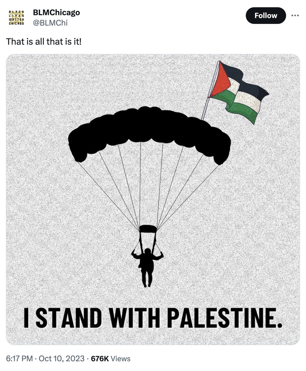 [問卦] BLM芝加哥官方分會:支持巴勒斯坦