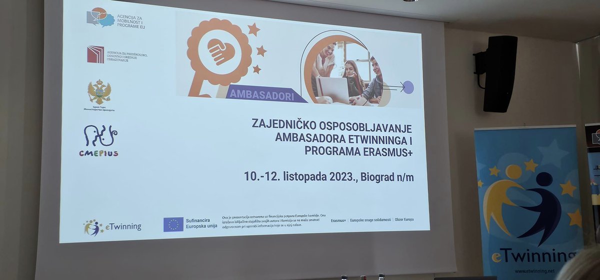 Danas je započelo regionalno osposobljavanje eTwinning i Erasmus+ ambasadora 2023.  u Biogradu na Moru