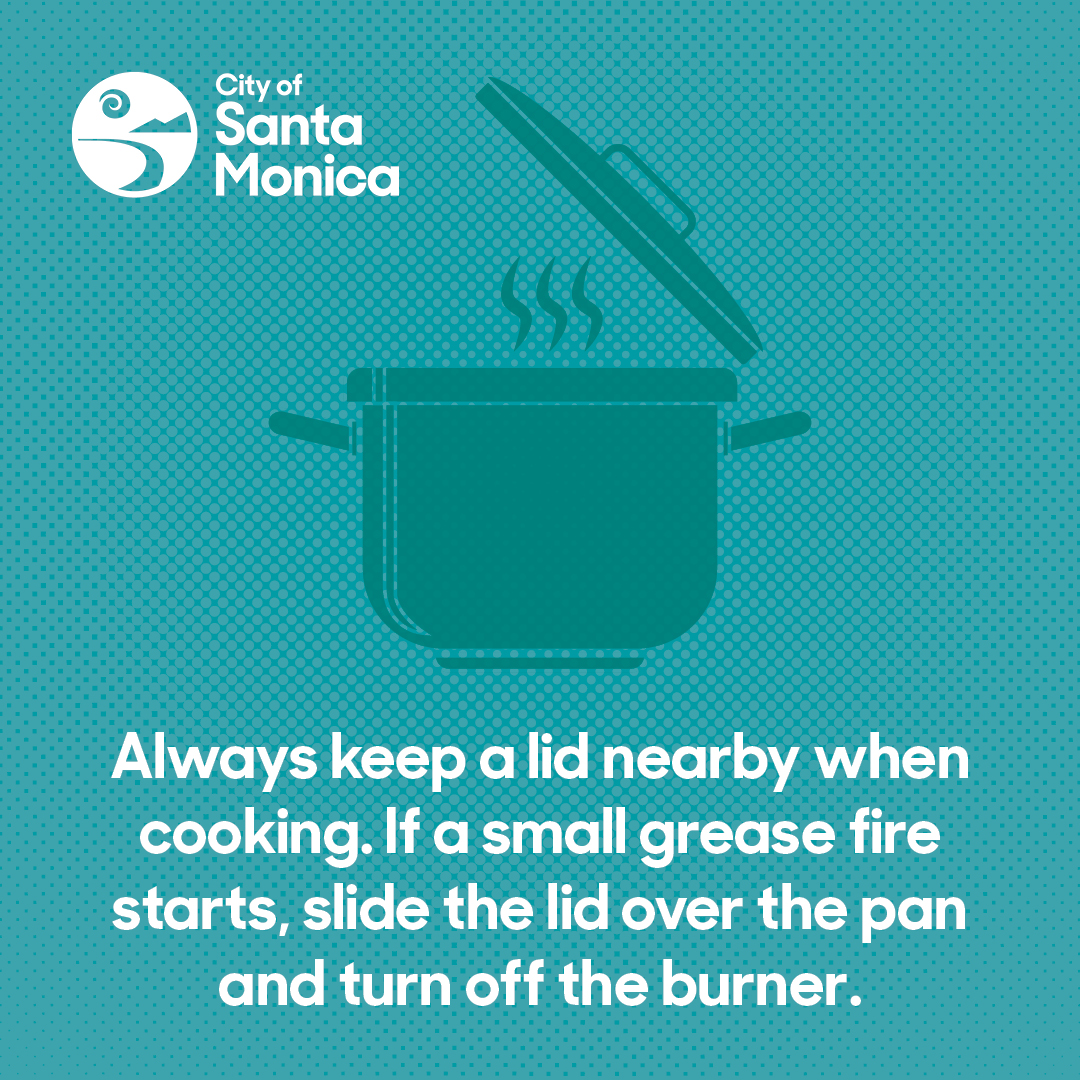 🔥 Check out these simple tips to reduce risk of fire in your kitchen: ✅ Put all appliances away after each use. ✅ Don't leave food cooking unattended. ✅ Don't leave flammables near a heat source. 🔥 #firepreventionweek #santamonicafire #santamonica