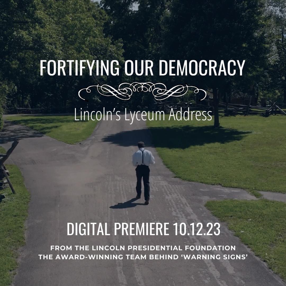 Weinberg College at Northwestern (@weinbergcollege) on Twitter photo Digital premiere 📽️ THIS Thurs. 10/12 @ 6pm CST <a href="/HistStudiesNU/">NU Chabraja Center</a>'s <a href="/katemasur/">Kate Masur</a> & <a href="/NU_SoC/">NU School of Comm</a> Angela Ray are featured experts in "Fortifying Our Democracy: Lincoln’s Lyceum Address" from the Emmy Award-Winning team behind “Warning Signs”
Trailer: wcas.nu/lincoln | @LincolnPresFd Digital premiere 📽️ THIS Thurs. 10/12 @ 6pm CST <a href="/HistStudiesNU/">NU Chabraja Center</a>'s <a href="/katemasur/">Kate Masur</a> & <a href="/NU_SoC/">NU School of Comm</a> Angela Ray are featured experts in "Fortifying Our Democracy: Lincoln’s Lyceum Address" from the Emmy Award-Winning team behind “Warning Signs”
Trailer: wcas.nu/lincoln | @LincolnPresFd
