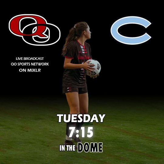 QOSportsNet's tweet photo. Broadcast will go live at 7:15 pm as the girls look to defend home turf against Clarksburg!
However, if you can, make it out to the game to support the great cause this game is advocating for!
#MAKECANCERFLINCHFIRST #DOITFORDEB #PEGSTRONG https://t.co/4hfFLJzMAE