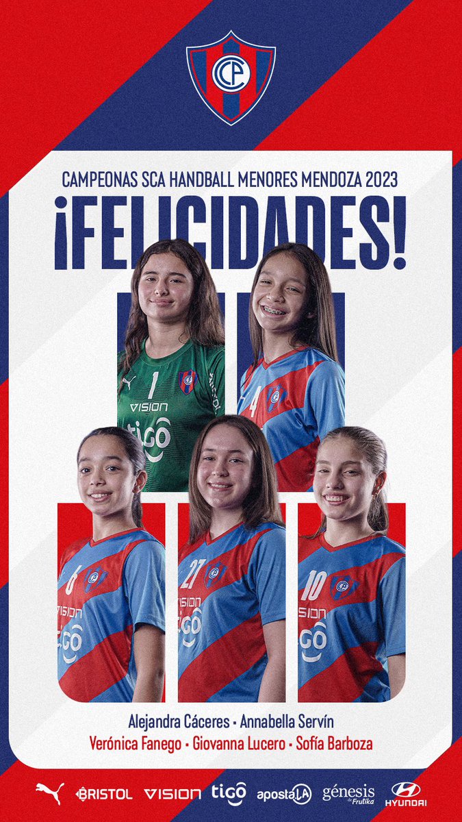 CerroHandball's tweet photo. #HandballCCP | La Selección Paraguaya se consagró campeona del Torneo Sur Centro Americano U14, tras derrotar a Brasil en la Final por 25-20 con una actuación destacada de nuestra atleta Giovanna Lucero (1/2) https://t.co/hLZOeftoib
