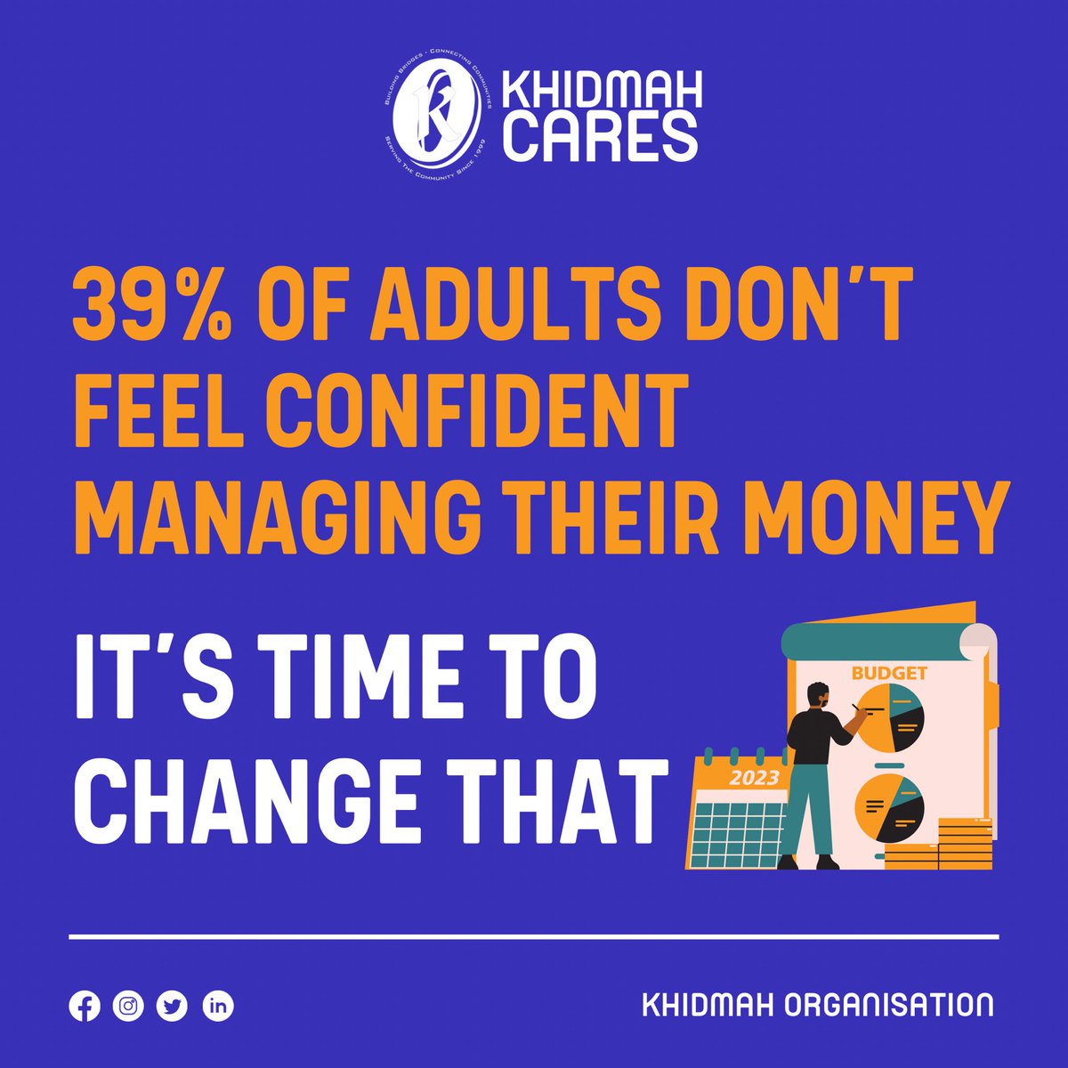 A staggering 39% of adults don’t feel confident when it comes to money management

To help tackle this, we’re offering a FREE 10-week course delving into budgeting, increasing income and understanding household bills 

Reserve your spot by using the link in our bio 💪