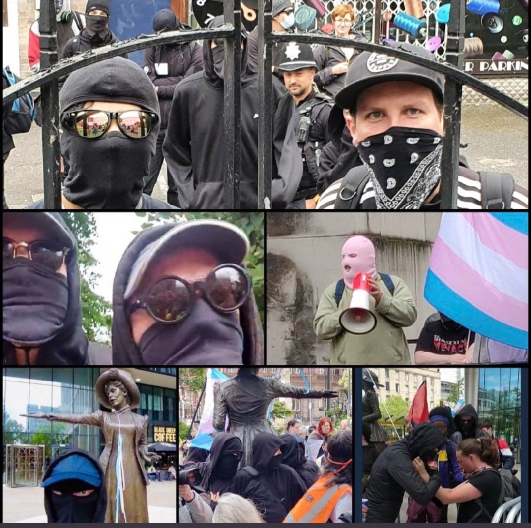 <a href="/jk_rowling/">J.K. Rowling</a> That's why they always wear face masks and balaclavas when they are threatening women at #LetWomenSpeak events.