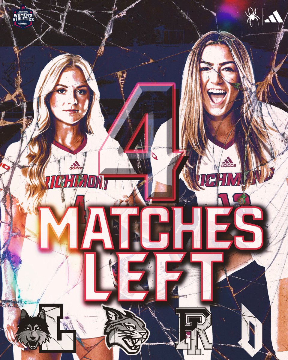 SpiderSoccer's tweet photo. 𝐓𝐡𝐞 𝐟𝐢𝐧𝐚𝐥 𝐩𝐮𝐬𝐡 #OneRichmond 

Only 𝐅𝐎𝐔𝐑 regular season matches remain for the Spiders ⬇️

10/12 - @ Loyola Chicago 
10/15 - vs Davidson 
10/19 - vs Rhode Island 
10/22 - @ Duquesne https://t.co/Y3FZoEgE7K